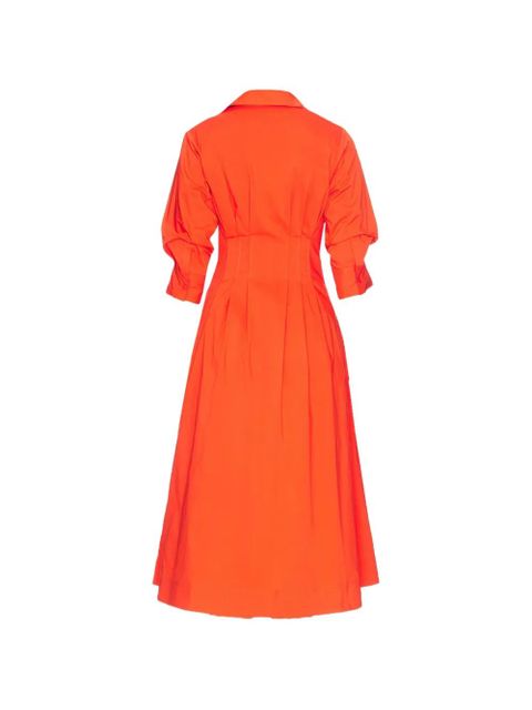 Simkhai Jazz pintuck midi shirt dress - Red - zdjęcie produktu nr 2