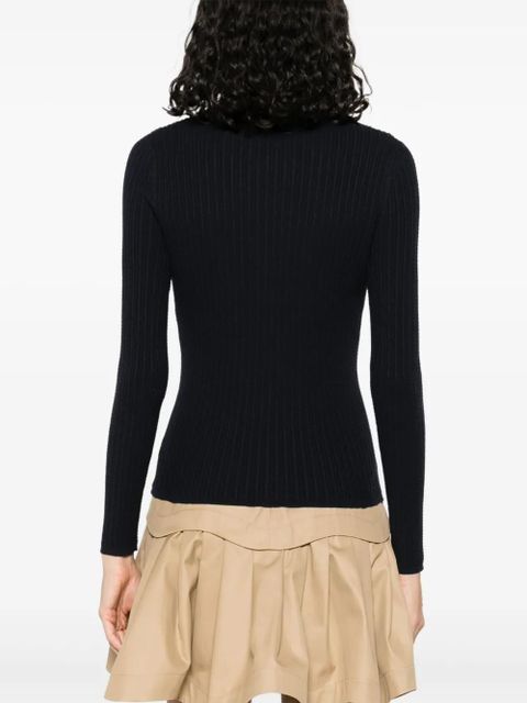 SANDRO knitted polo shirt - Blue