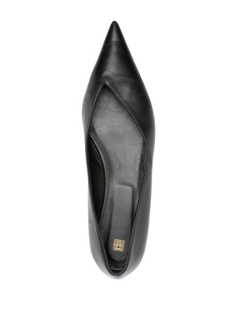 TOTEME The Asymmetric ballerina shoes - Black