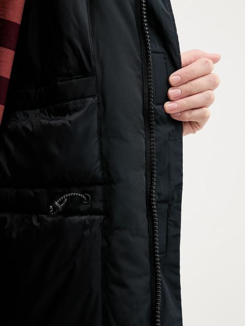 Converse kurtka kolor czarny zimowa CVW5J005