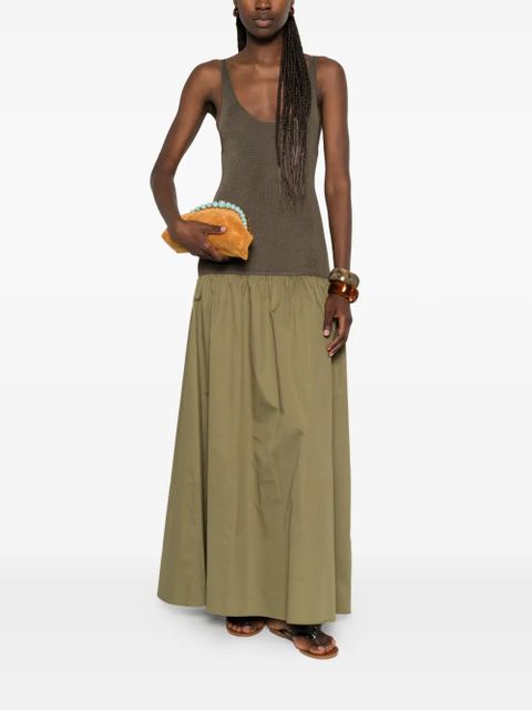 The Frankie Shop Iliya drop-waist maxi dress - Green