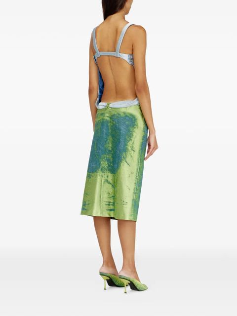 Diesel De-Sanat-Fsi midi dress - Green