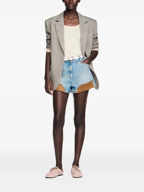 SANDRO ribbed-knit tank top - Yellow