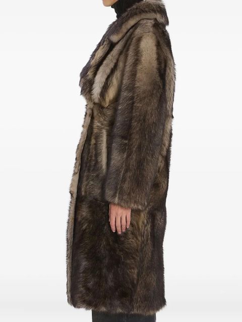 Yves Salomon double-breasted lamb fur coat - Grey - zdjęcie produktu nr 2
