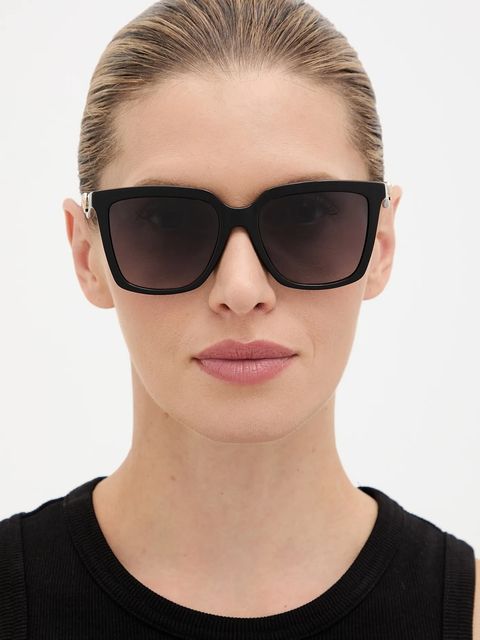 Michael Kors okulary przeciwsłoneczne damskie kolor czarny 0MK2256U