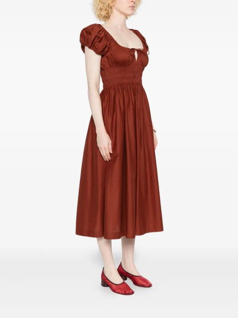 DÔEN Quinn midi dress - Brown