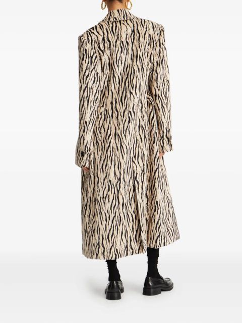 ROTATE BIRGER CHRISTENSEN zebra print skirt - Neutrals