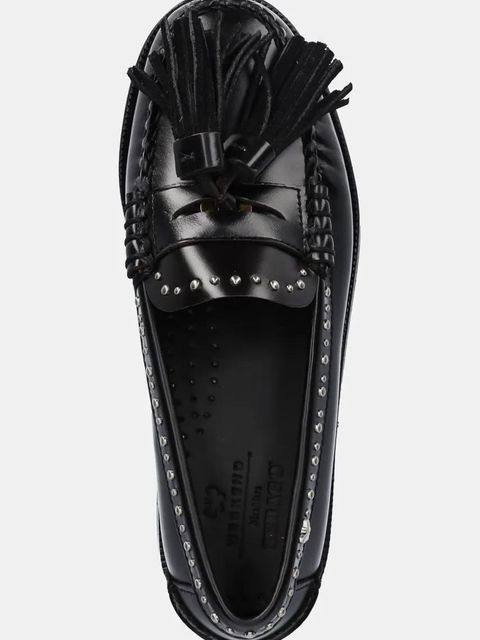 Weekend Max Mara mokasyny skórzane WEEKENDAN damskie kolor czarny na płaskim obcasie 2515521014600