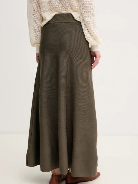 Pedro del Hierro spódnica kolor zielony maxi rozkloszowana 7599298