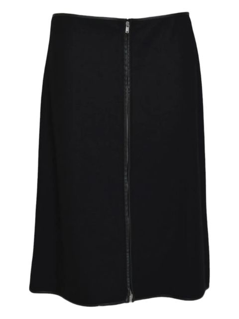 Jil Sander zip midi skirt - Black - zdjęcie produktu nr 1