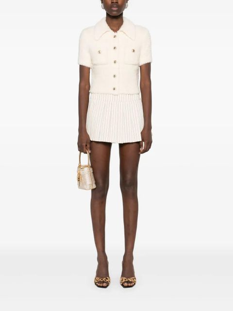 Self-Portrait textured-finish top - Neutrals - zdjęcie produktu nr 2