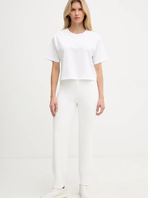 MICHAEL Michael Kors t-shirt bawełniany damski kolor biały MF551TR2ZU