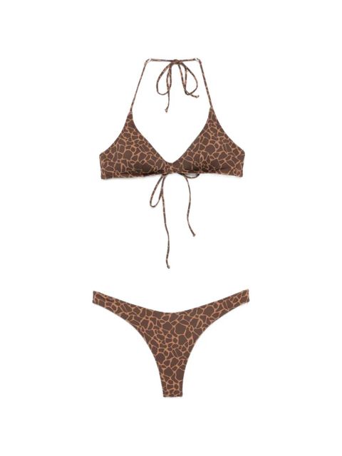 MC2 Saint Barth Hesni animal-print bikini - Brown - zdjęcie produktu nr 1