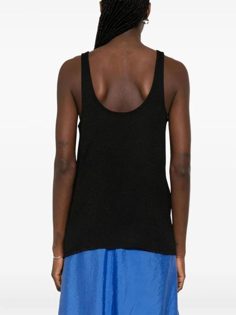 TOTEME sablé tank top - Black