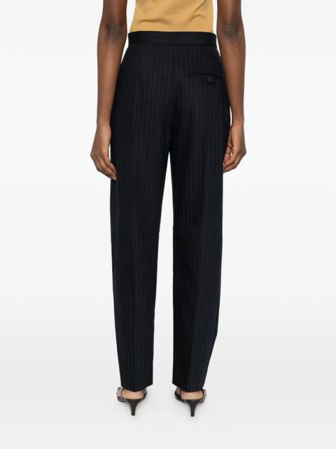 KHAITE Jude pinstripe trousers - Blue