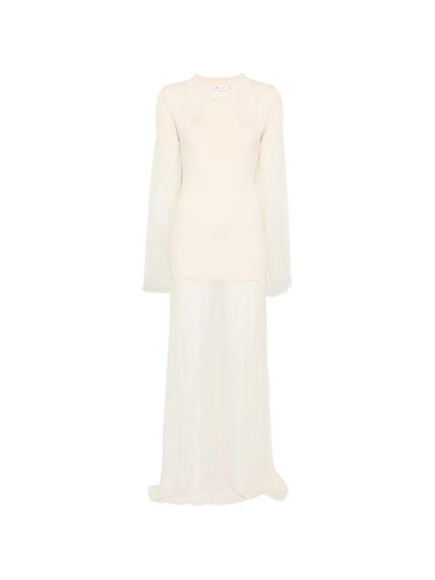 Aya Muse Calla cutout-detail maxi dress - Neutrals - zdjęcie produktu nr 1