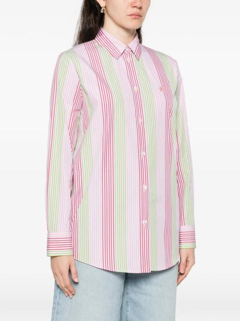 ETRO striped-pattern long-sleeve shirt - Pink