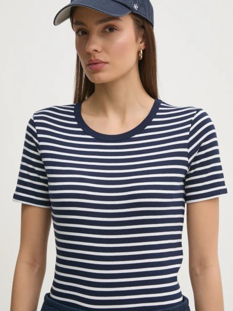 United Colors of Benetton t-shirt bawełniany kolor granatowy 30YSE16A0