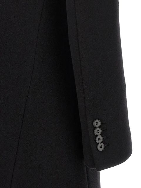 Alexander McQueen single-breasted coat - Black