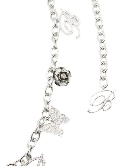 Blumarine crystal-embellished chain belt - Silver - zdjęcie produktu nr 2