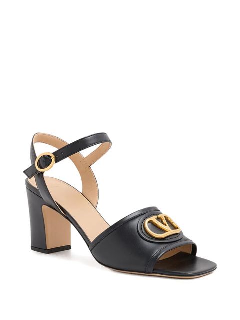 Valentino Garavani 75mm VLogo block-heel sandals - Black - zdjęcie produktu nr 2