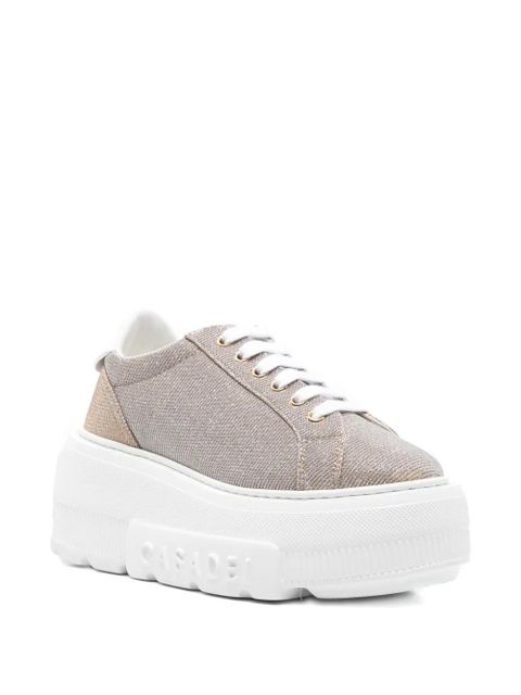 Casadei platform lace-up sneakers - Neutrals - zdjęcie produktu nr 2