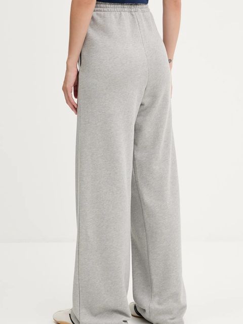 adidas Originals spodnie dresowe bawełniane Essentials damskie kolor szary melanżowe JW2811