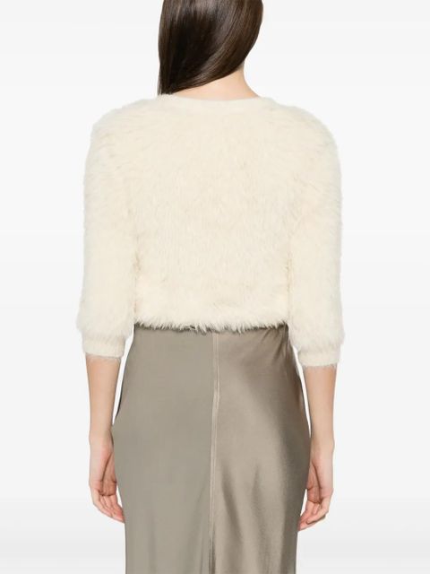 AMI Paris satin midi skirt - Grey