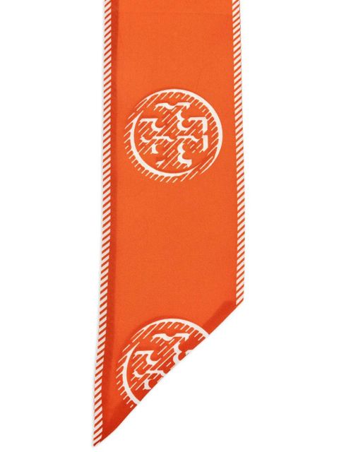 Tory Burch printed silk neck scarf - Orange - zdjęcie produktu nr 2