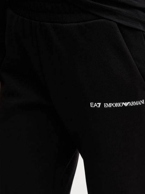 EA7 Emporio Armani spodnie dresowe damskie kolor czarny gładkie AF10443.7W000801 - zdjęcie produktu nr 2