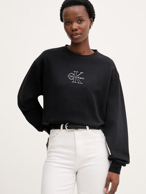 Calvin Klein Jeans bluza damska bawełniana - zdjęcie produktu nr 2