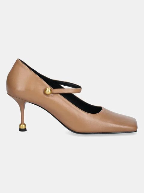 Vanda Novak szpilki skórzane Adela kolor brązowy - zdjęcie produktu nr 1