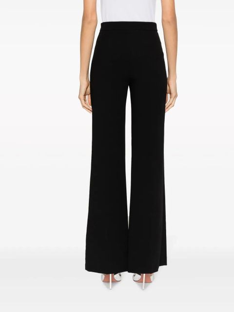 TWINSET Oval-T chain wide-leg trousers - Black
