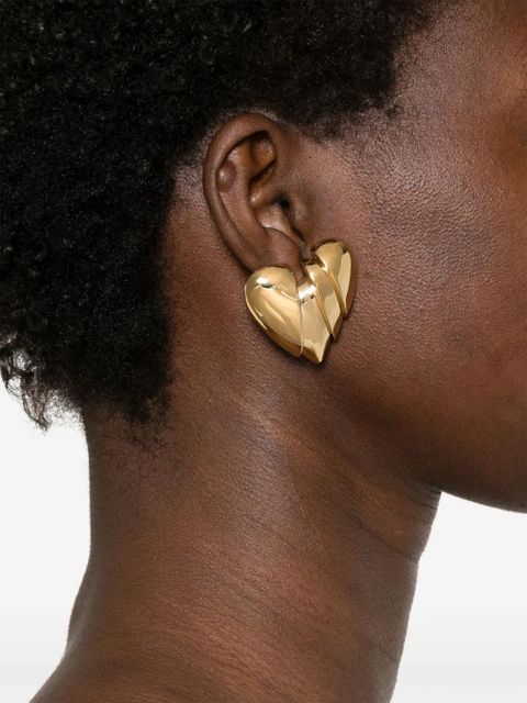 Amina Muaddi Heart Breaker earrings - Gold - zdjęcie produktu nr 2