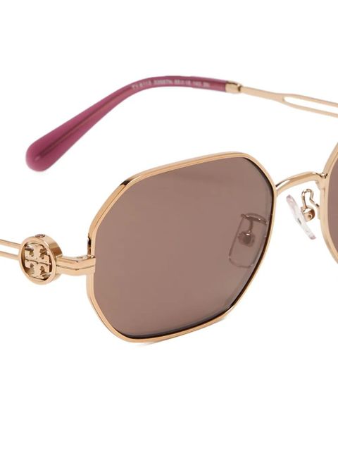 Tory Burch octagonal-frame sunglasses - Pink