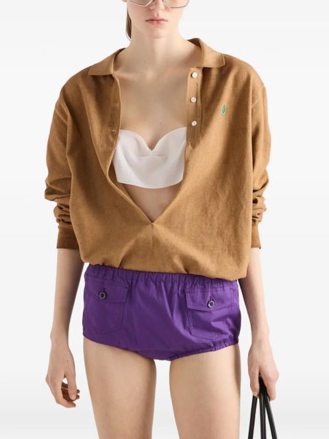 Prada poplin shorts - Purple