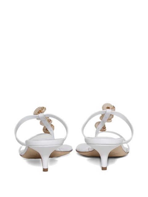 Christopher Esber 40mm Sundial seashell heeled sandals - White - zdjęcie produktu nr 2