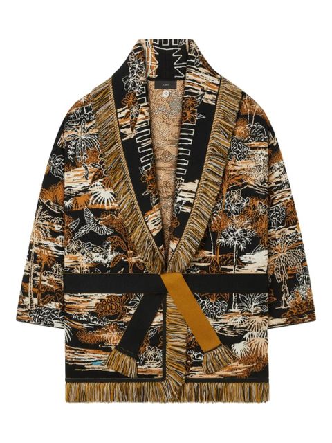 Alanui Lost In The Blue fringed cardigan - Black - zdjęcie produktu nr 1