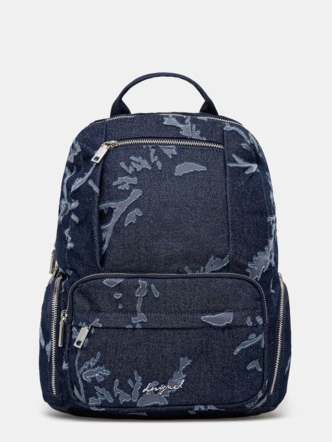 Desigual plecak KILO CHESTER MIN damski kolor granatowy duży wzorzysty 25WAKD05 - zdjęcie produktu nr 1