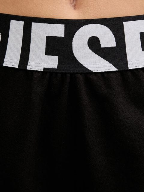 Diesel szorty ARIANNA-D-POP damskie kolor czarny gładkie high waist A17659.0IKBJ