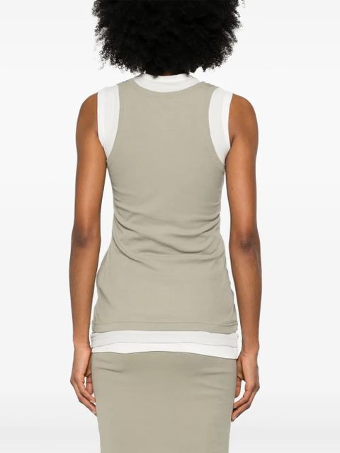 Jil Sander + layered tank top - White