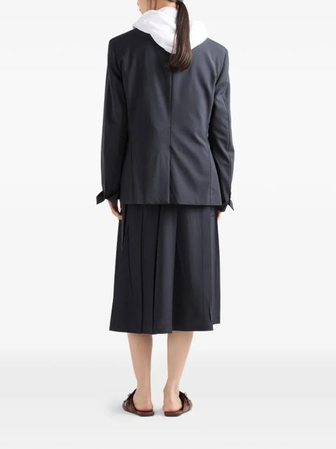 Prada light wool midi-skirt - Blue