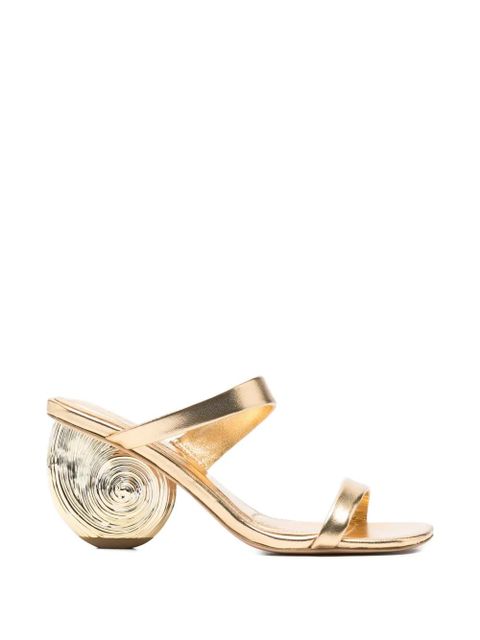 Simkhai textured heel sandals - Gold - zdjęcie produktu nr 1