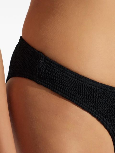 Bond-eye textured bikini bottom - Black