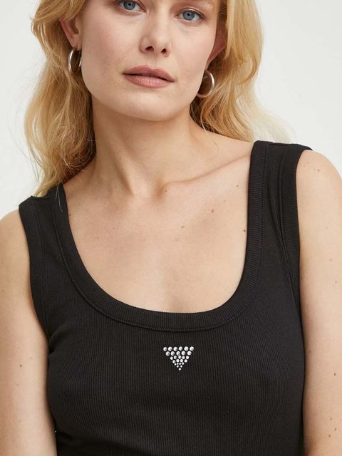 Guess top damski kolor czarny W3YP68 KA0H1