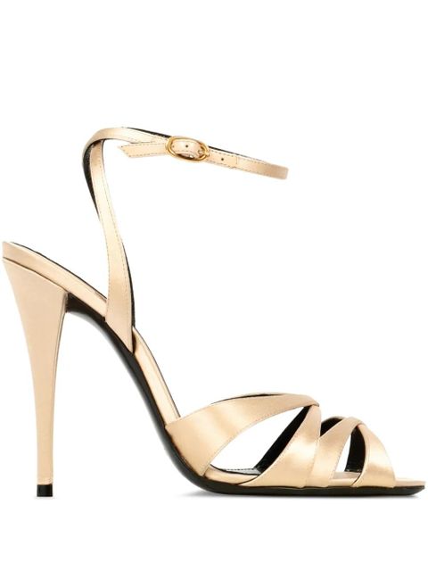 Saint Laurent 110 mm strappy heeled sandals - Neutrals - zdjęcie produktu nr 1