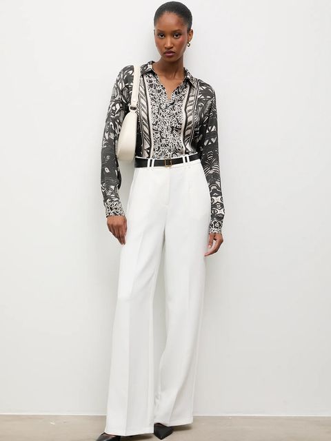 Answear.LAB koszula damska kolor czarny regular z kołnierzykiem klasycznym