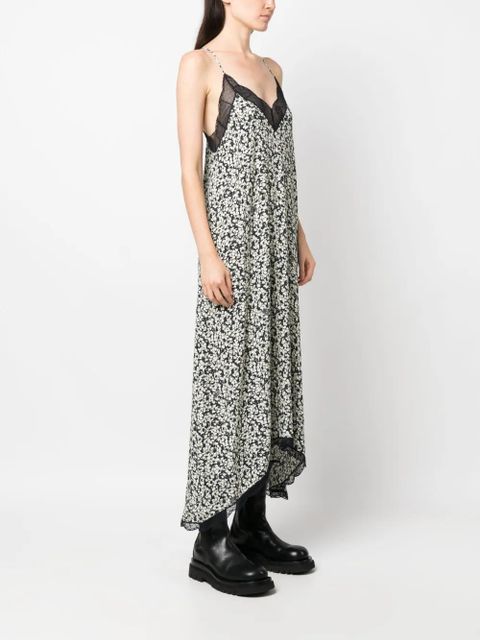 Zadig&Voltaire Risty floral-print midi dress - Neutrals