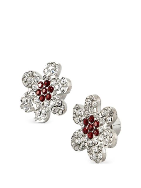 Marni flower-motif earrings - Silver