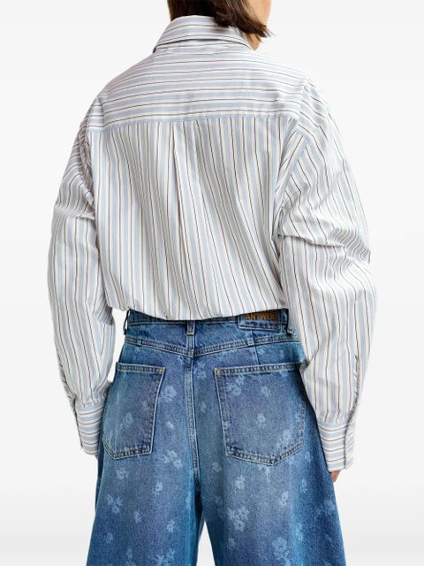 Essentiel Antwerp Jomato striped-pattern button shirt - White